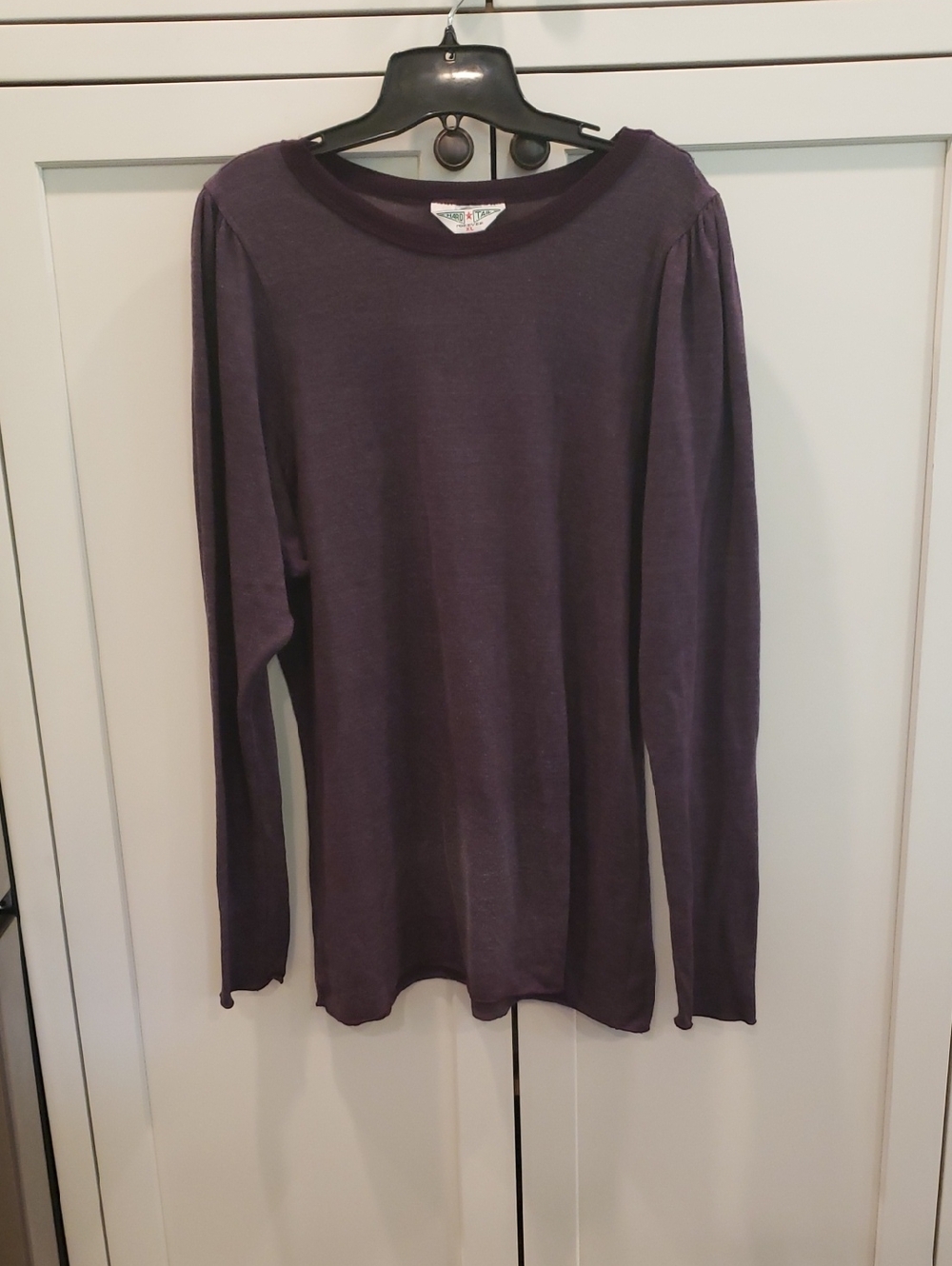 Hard Tail Plum Crew Neck Long Sleeve Top